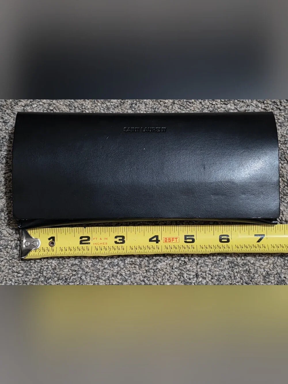 Saint Laurent Sunglasses Case Soft Leather Shell Magnetic Case - Black